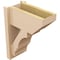 Ekena Millwork 7 1/2-in W x 14-in D x 18-in H Balboa Slat Rough Cedar Woodgrain TimberThane Outlooker, Primed Tan OUTUR075X14X18BOA24RCPR - alternate 4